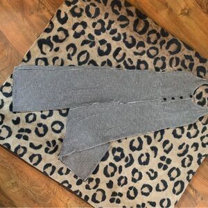 Caution To The Wind Black and White Striped Jumpsuit